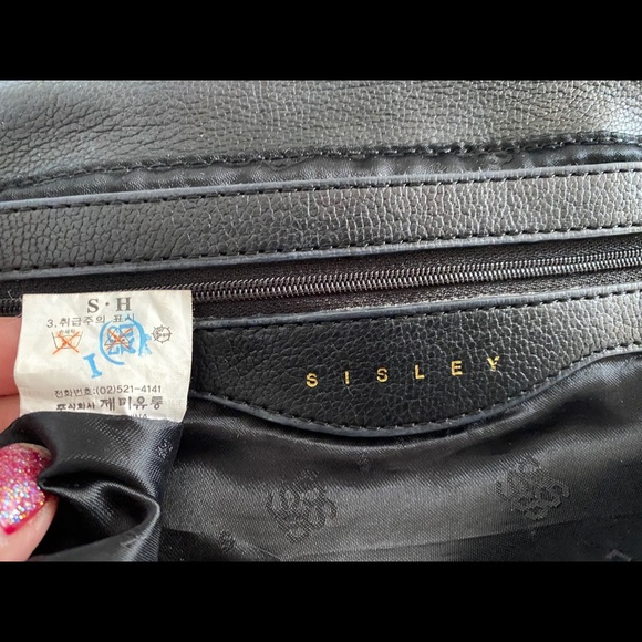 USED AUTHENTIC SISLEY LEATHER SLING BAG - Picture 11 of 16